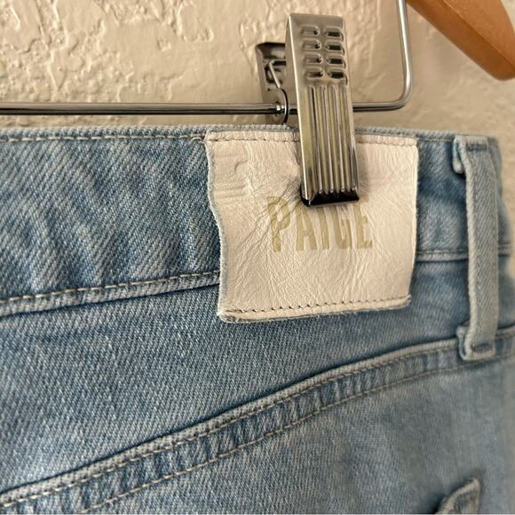 Paige Sarah Straight Ankle Distressed Buttonfly Jeans womens size 30 - Picture 7 of 11